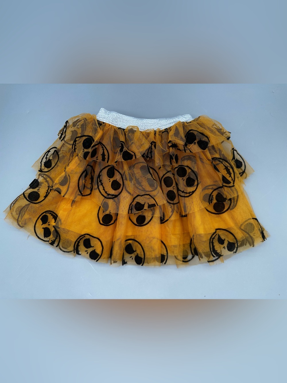 Disney toddler Nightmare Before Christmas orange tulle tutu skirt